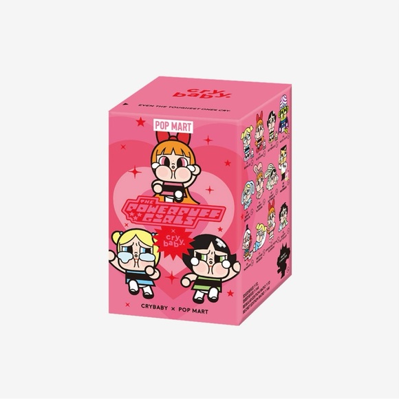 Pop Mart Popmart Crybaby x Powerpuff Girls Girl Series Figures Brushing Teeth - Picture 5 of 6